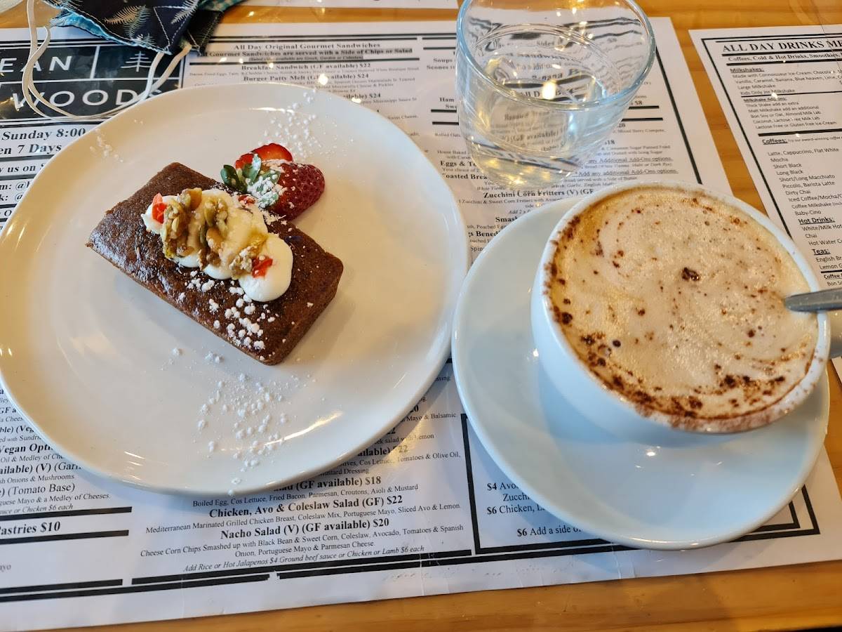 Menu at Bean in the Woods cafe, Ringwood