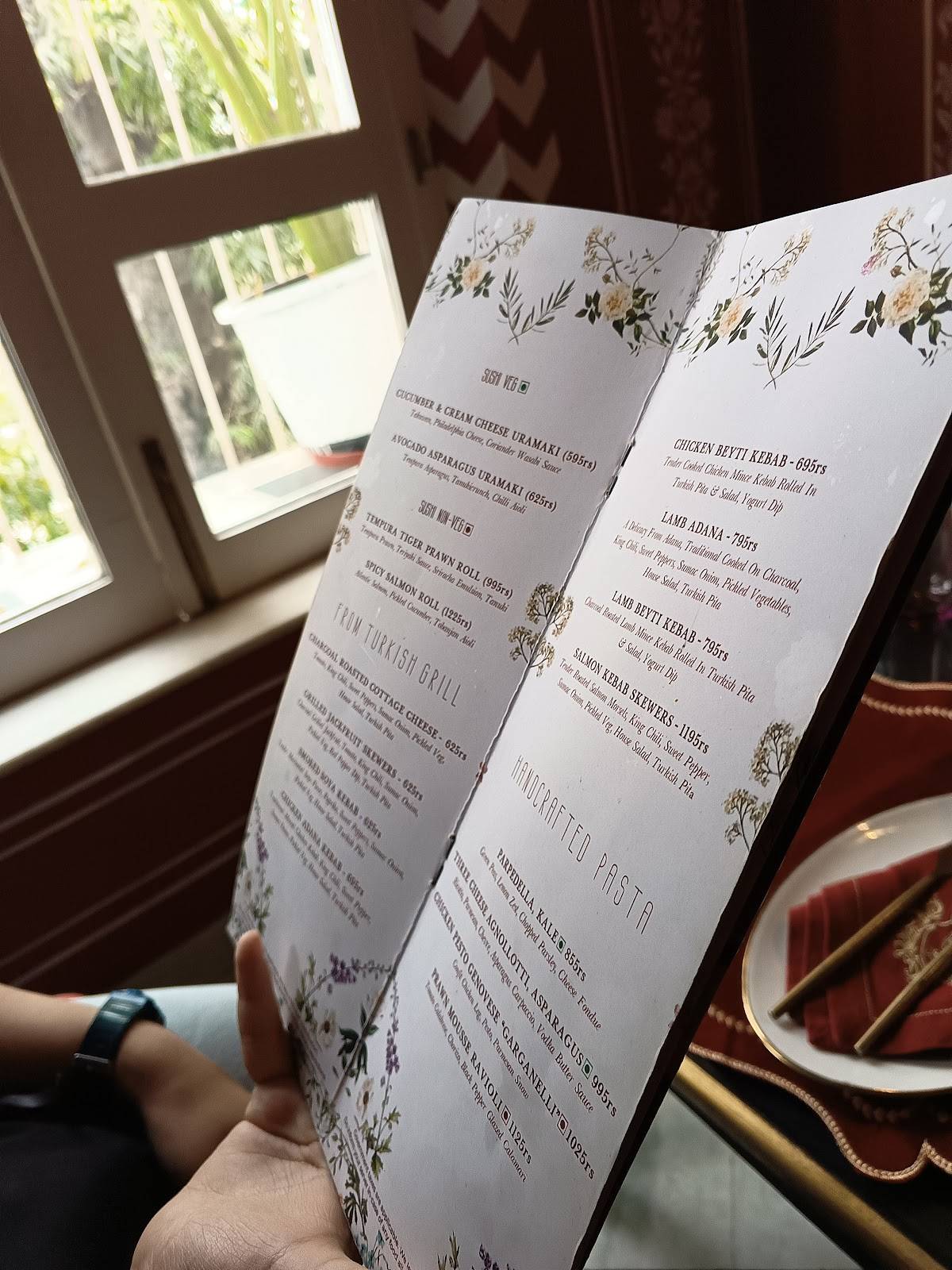 Begam menu
