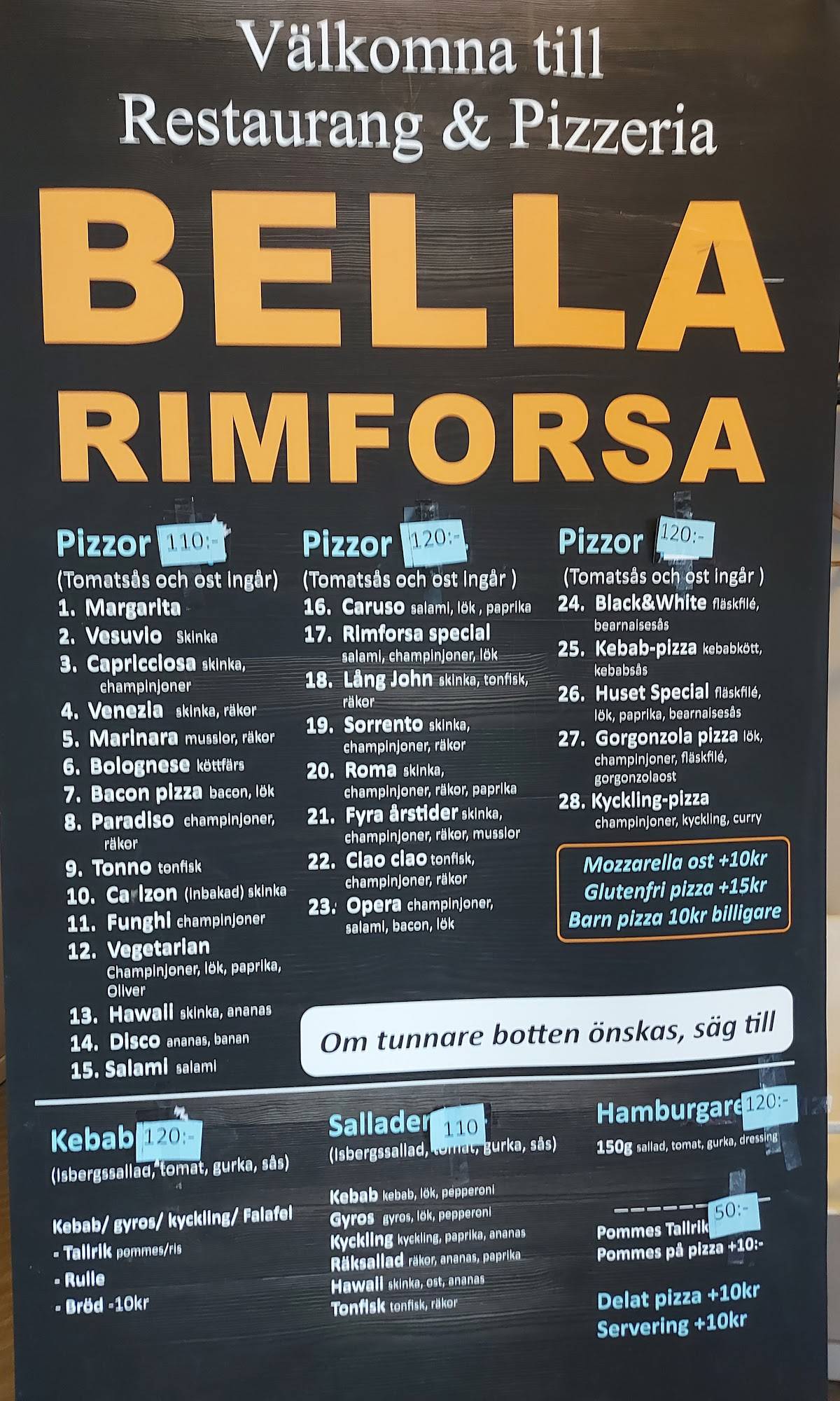 Bella Rimforsa Restaurang & Pizzeria Bella Rimforsa Restaurang & Pizzeria