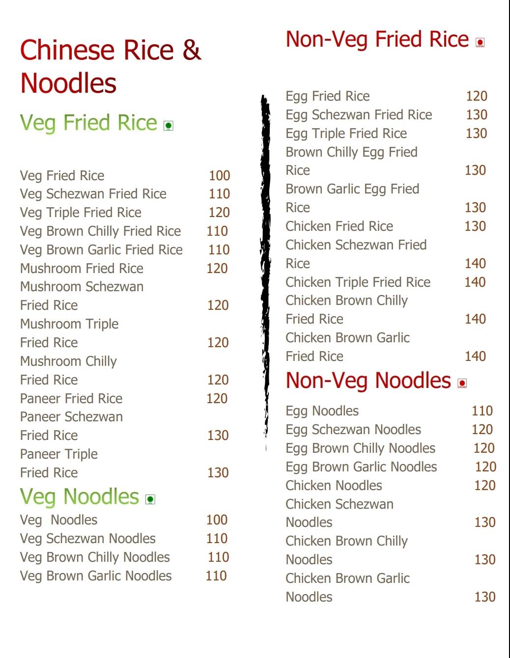 Bon Appetit Resto menu