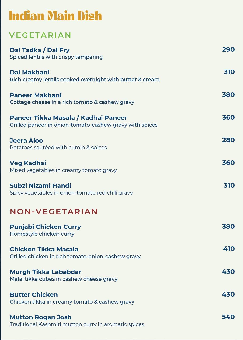 Refuell Restobar menu