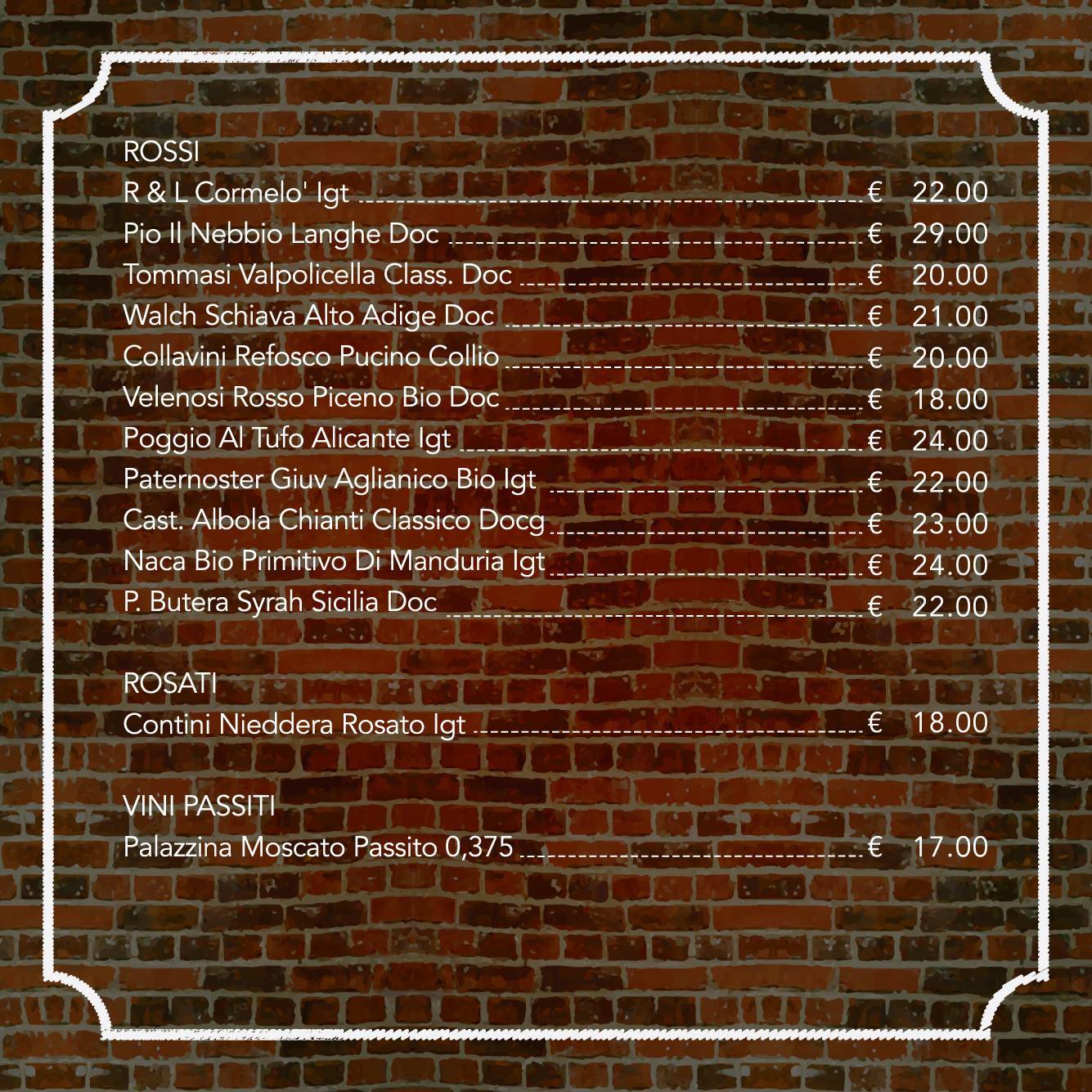 Menu di Gastrobar 
