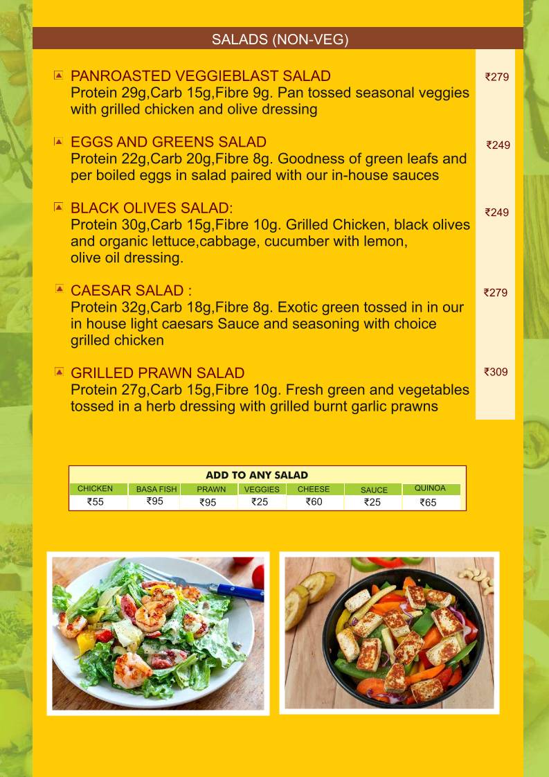 SuperFood menu