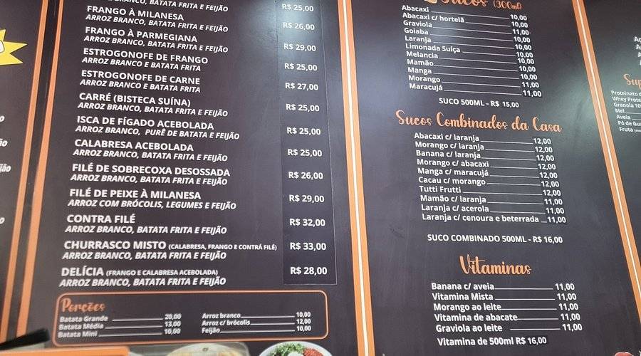 Bibi Sucos cardápio