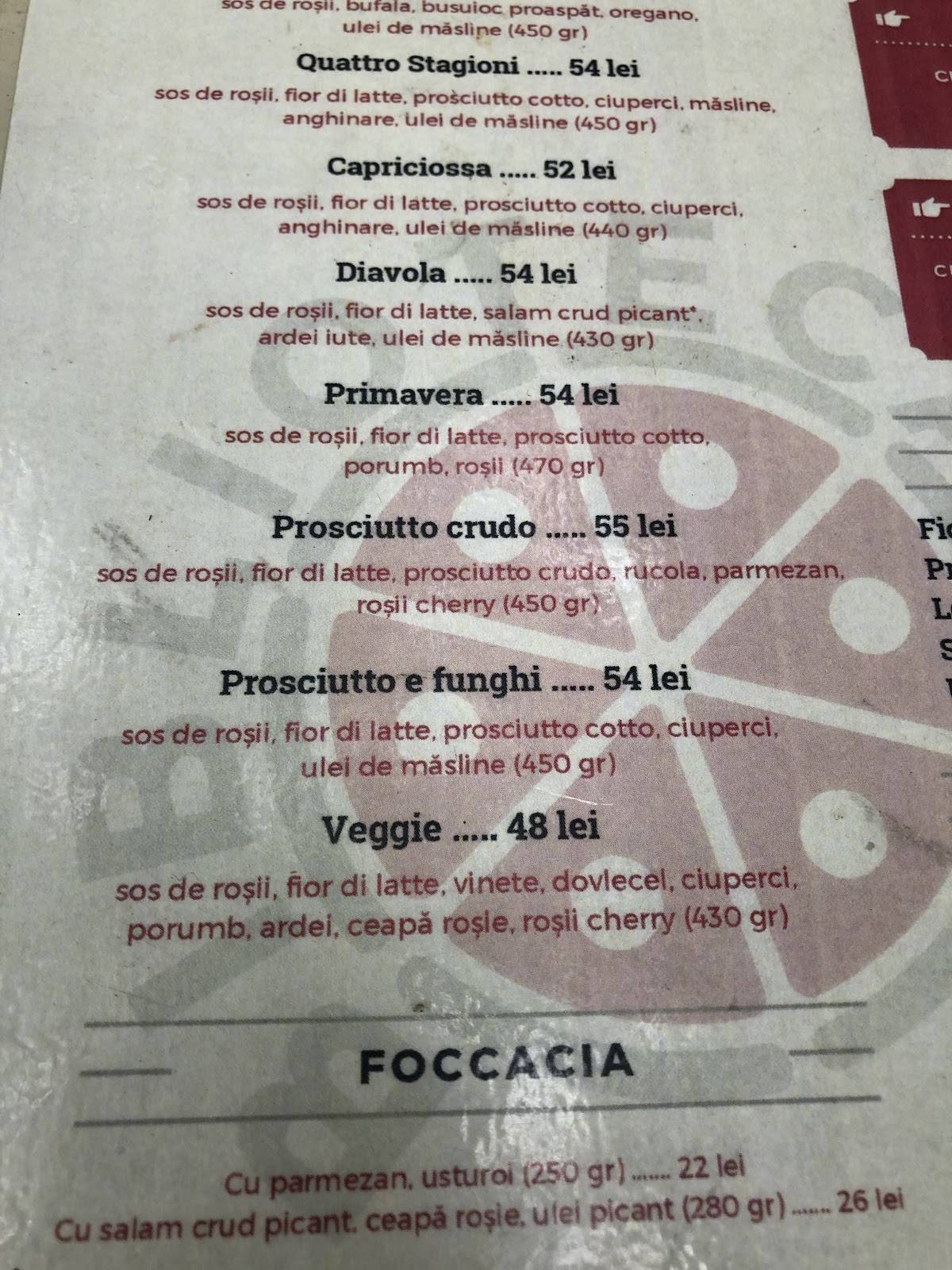 Menu de Biblioteca Herăstrău