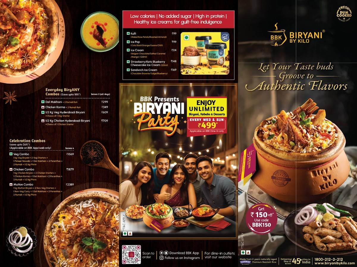 Biryani By Kilo - Kammanahalli Bangalore menu