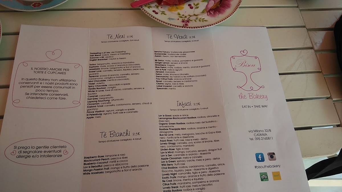 Menu di Bisou 