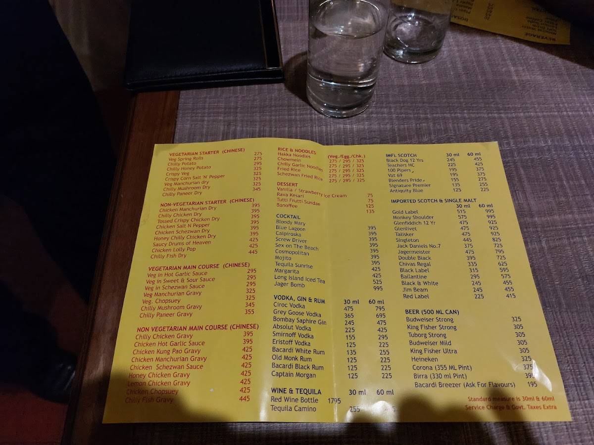 Menu at Black Pepper Restaurant, Dehradun