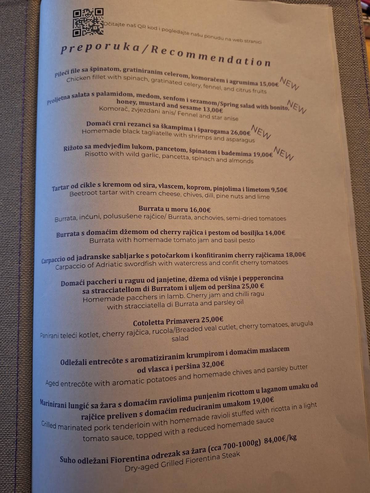 Menu di Boban 