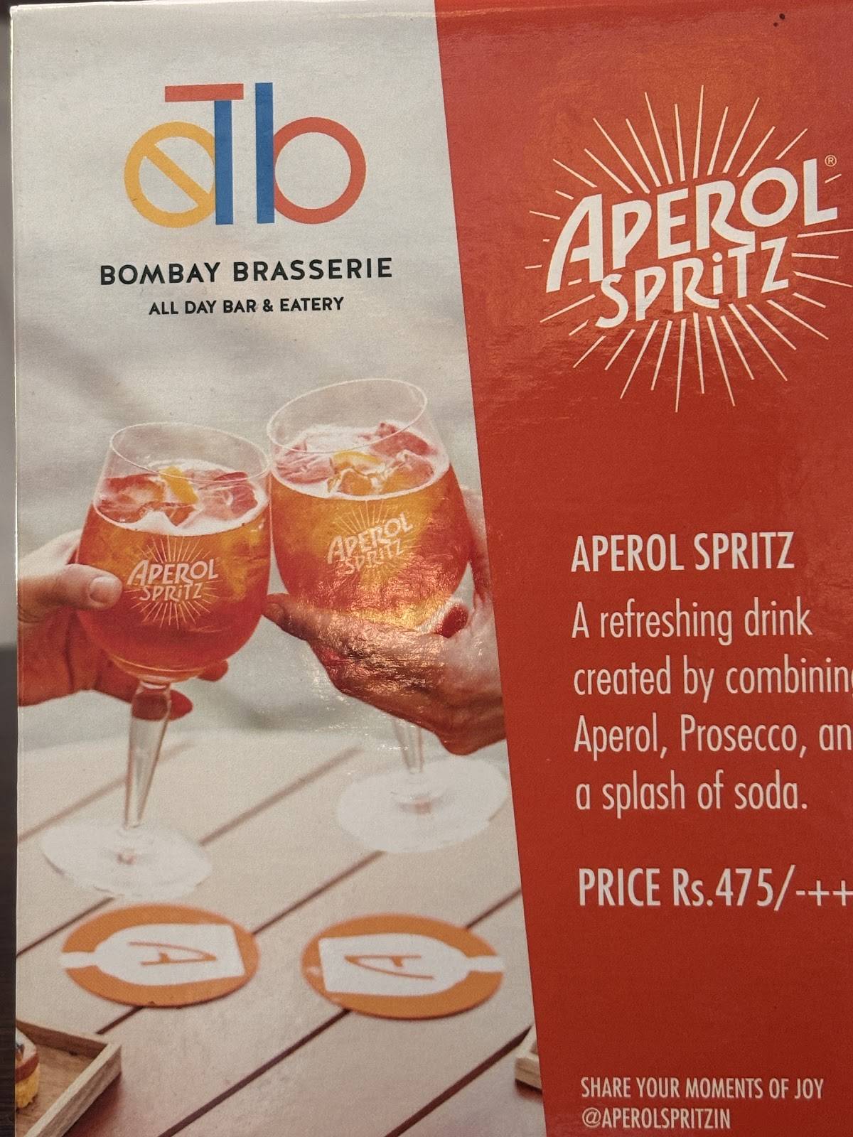 Bombay Brasserie Colaba menu