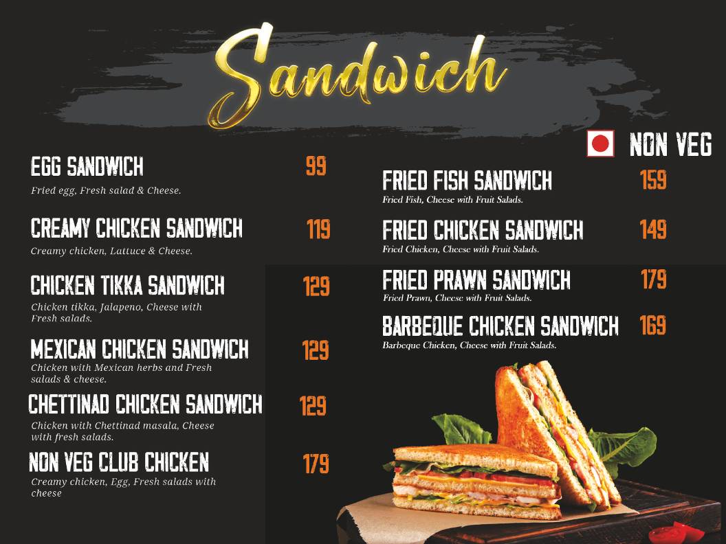 Bon Bon Bakery menu