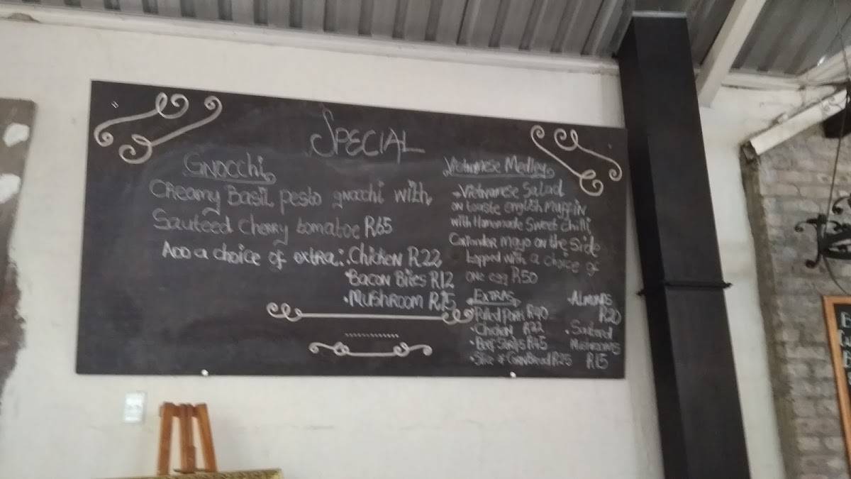 Menu at Bona Terra Cafe, Hillcrest