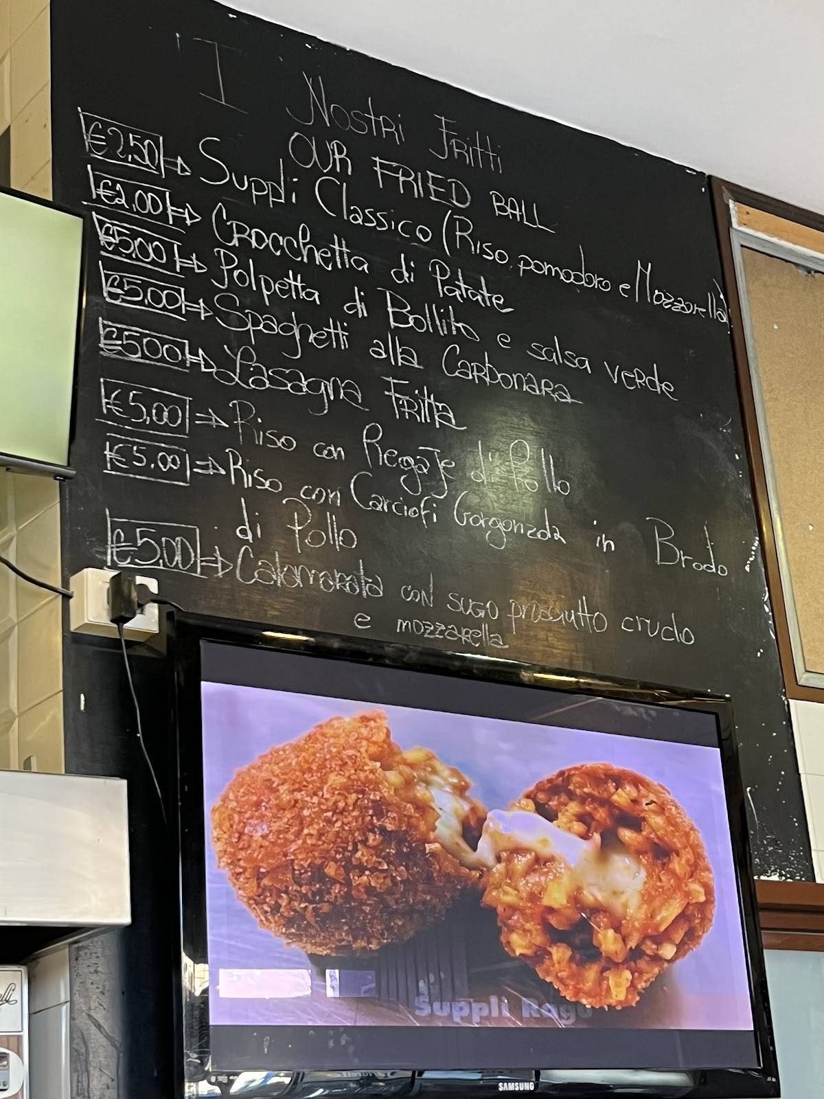 Menu di Bonci Pizzarium 