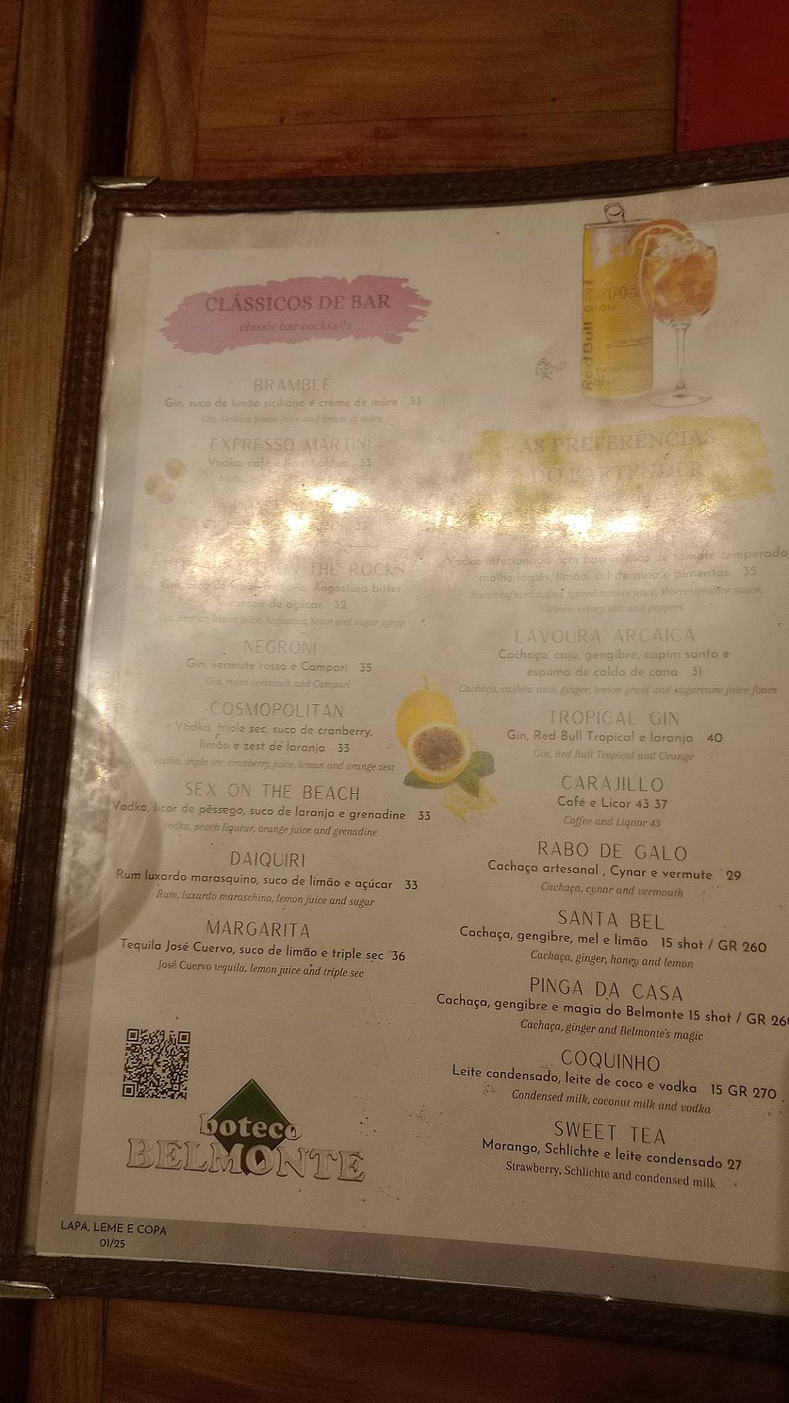 Boteco Belmonte cardápio