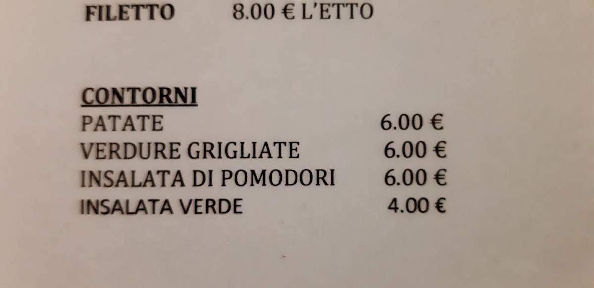 Menu di Braceria Matera N.5 