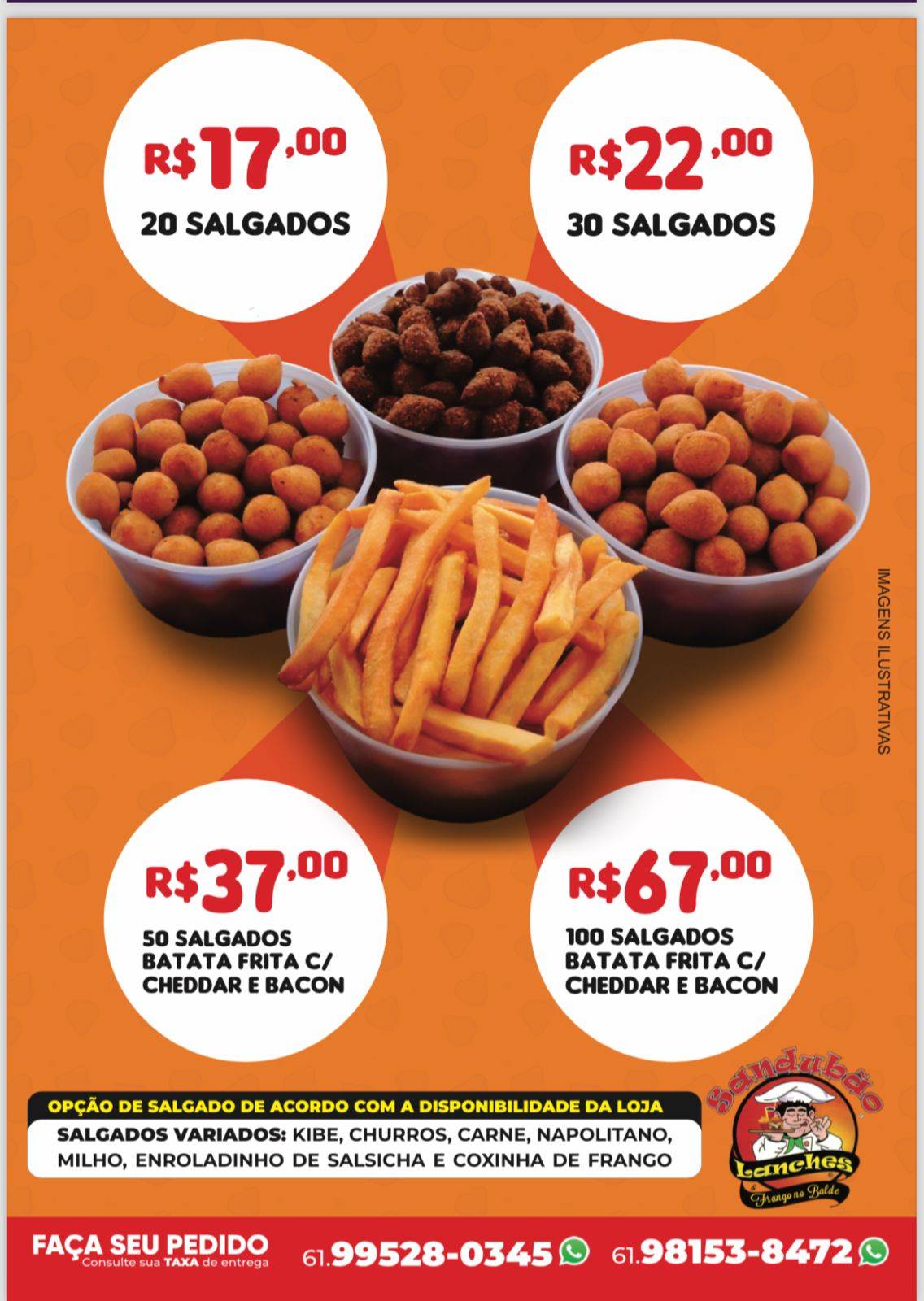 Pizzaria e Lanchonete Sandubão cardápio