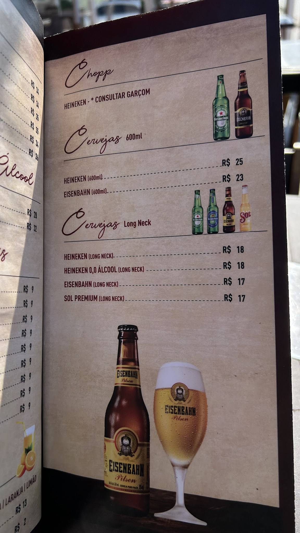 Brava Grill cardápio