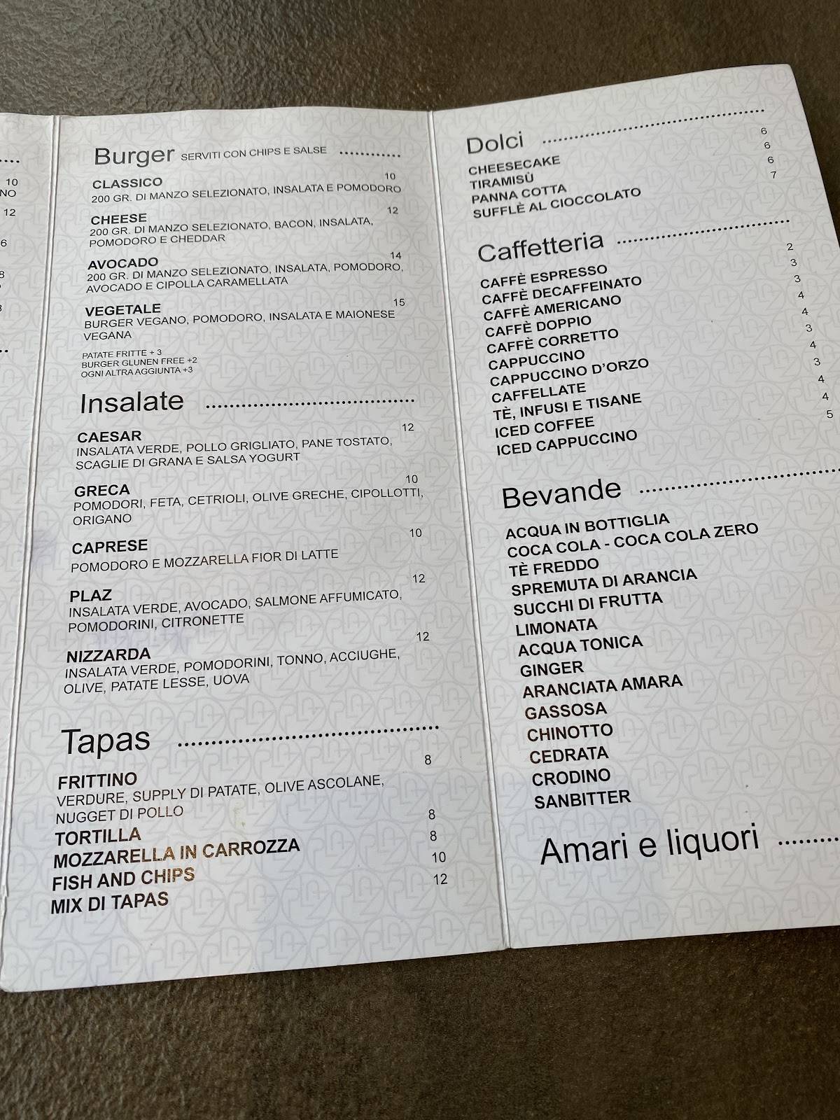 Menu di Brunch Republic Firenze 