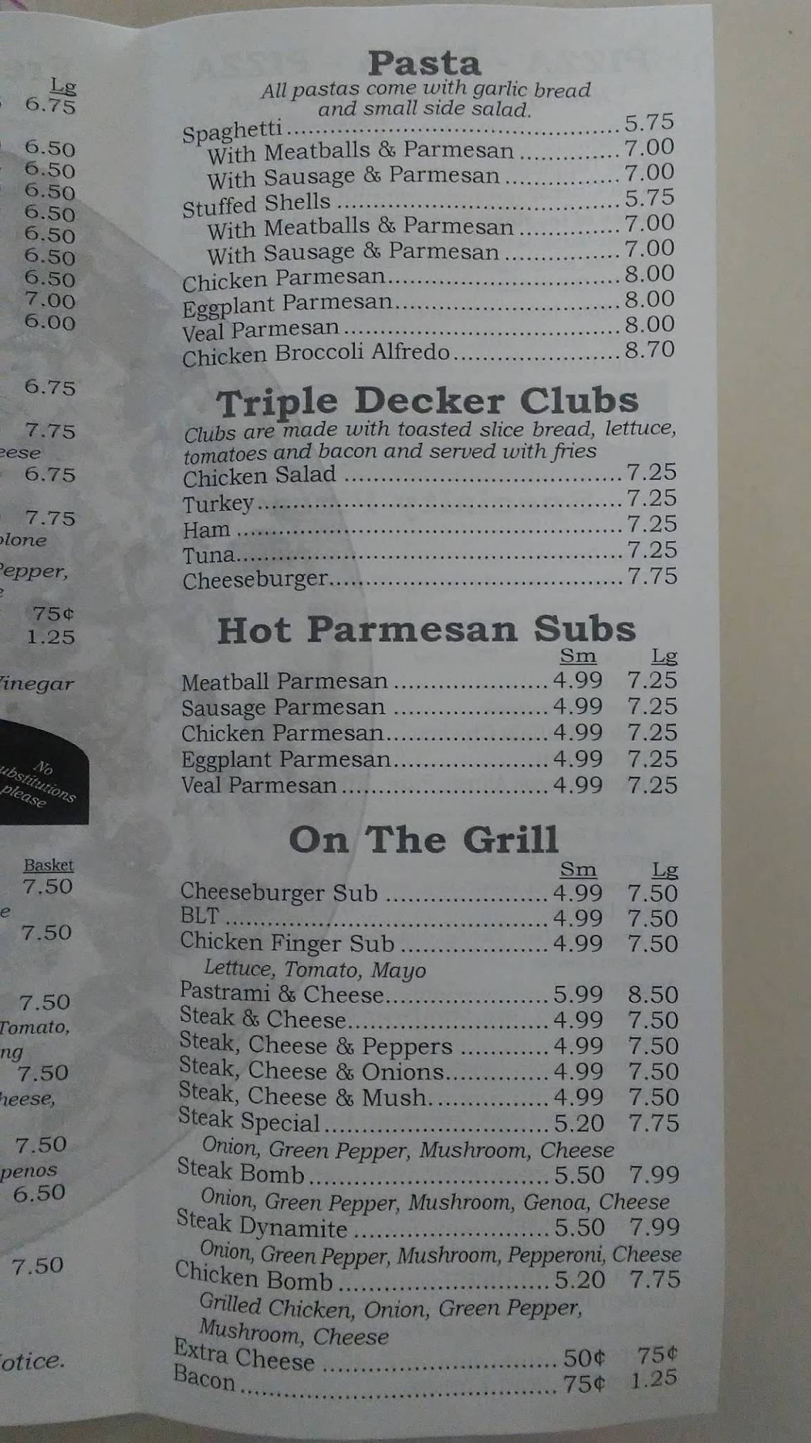 Menu at Bucksport House of Pizza pizzeria, Bucksport