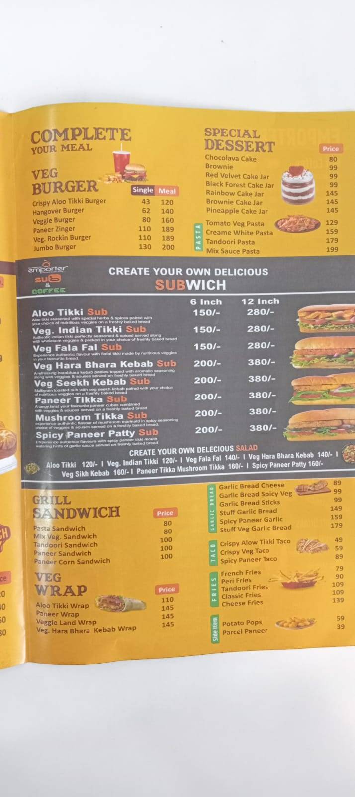 Burger Junction & Restaurant menu