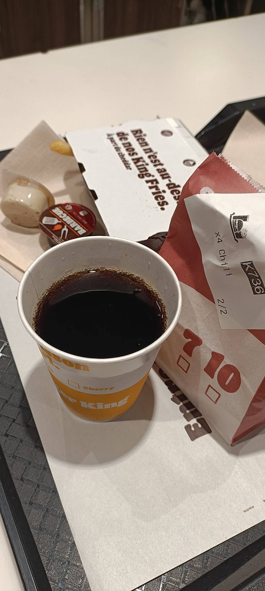 Menu de Burger King