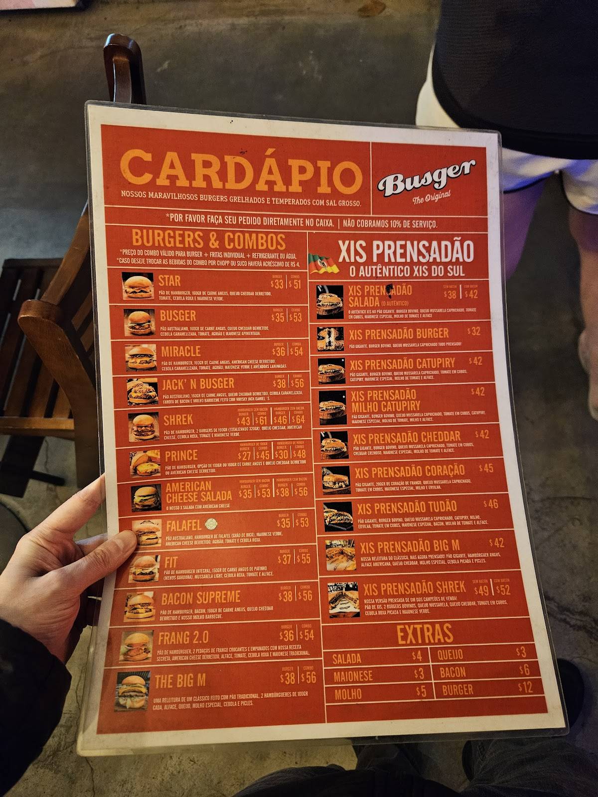 Busger - Campo Belo cardápio