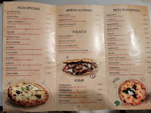 Menu di La Dama Il Cavaliere 