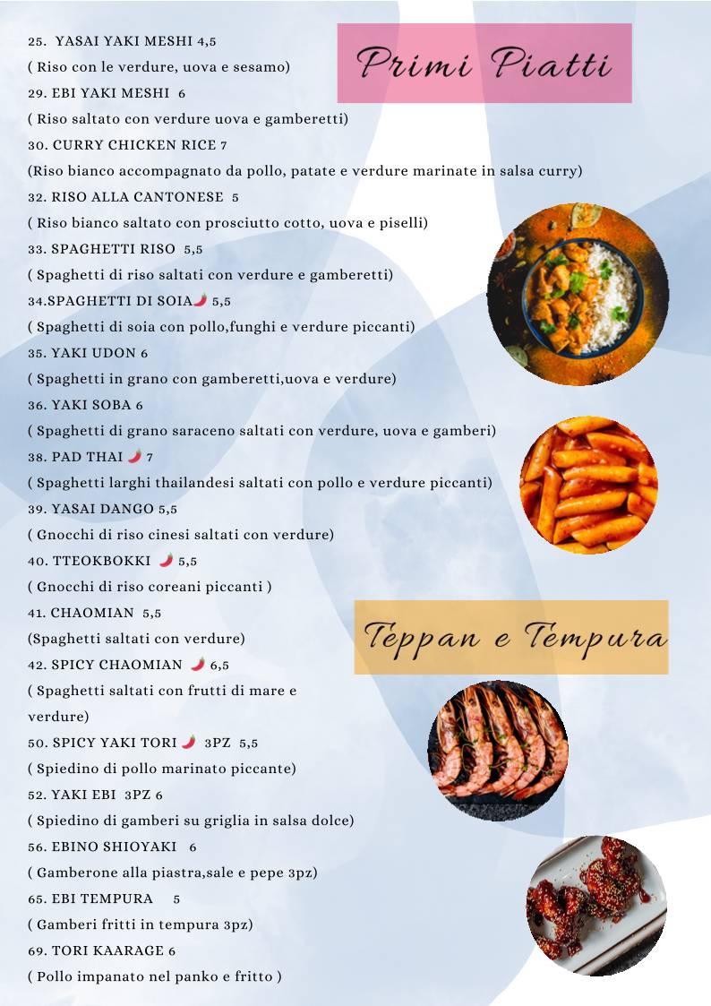 Menu di Butterfly Sushi 