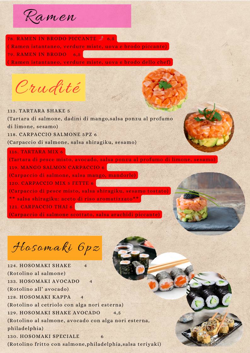 Menu di Butterfly Sushi 