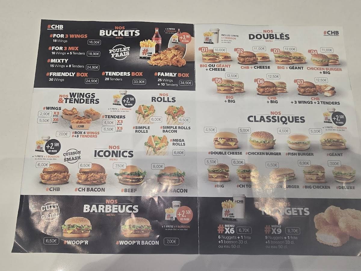 Menu de #CHB - Roubaix
