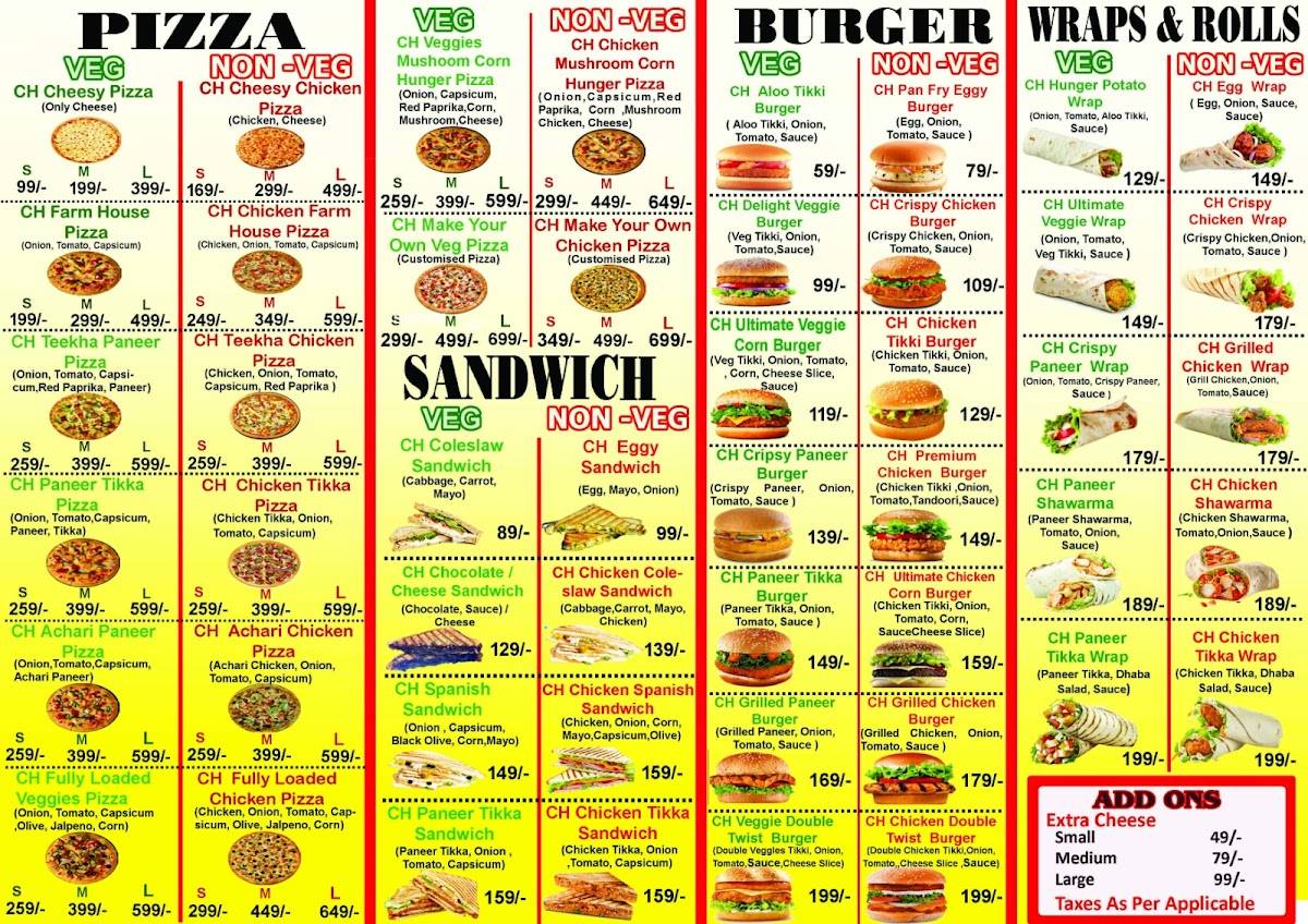 CHEESY HUNGER SIWAN menu