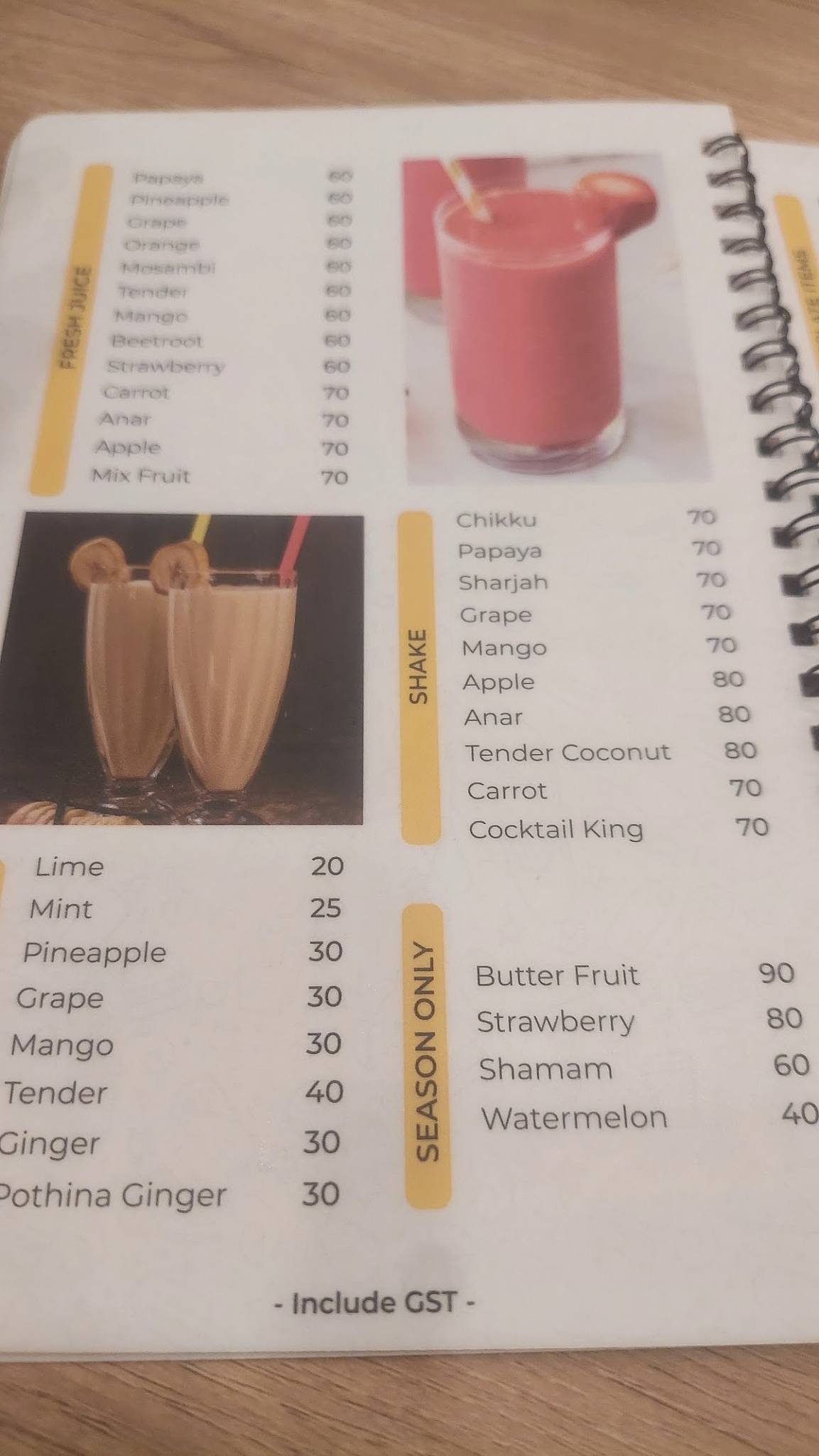 CHICK BUCK MALAPPURAM VALIYANGADI menu