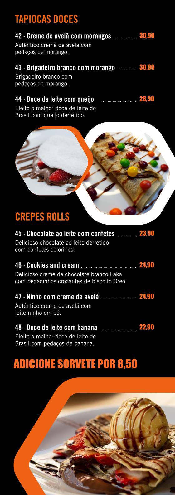 CREPERIA do Cambuí cardápio