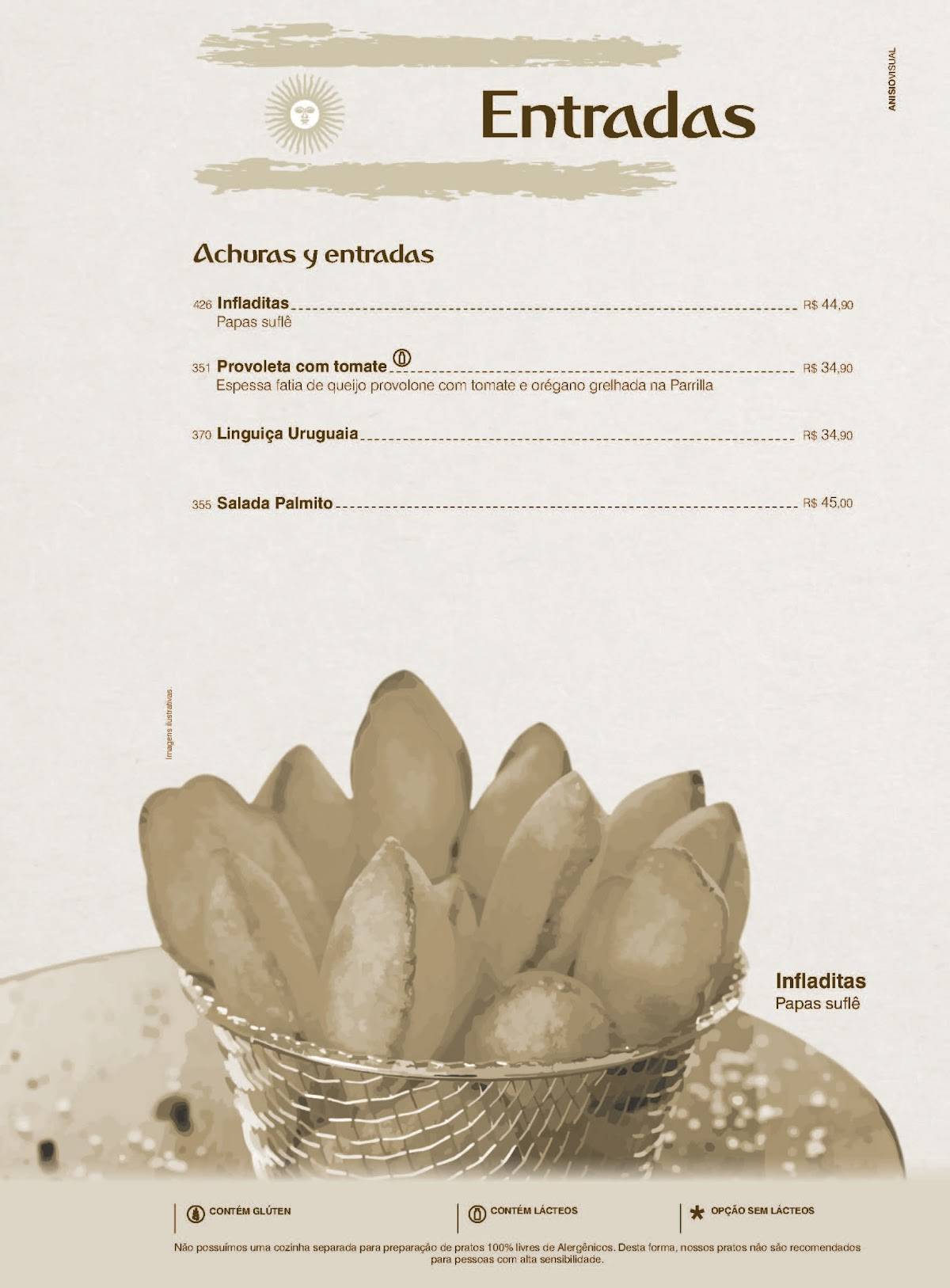 Cabaña Restaurante Argentino cardápio