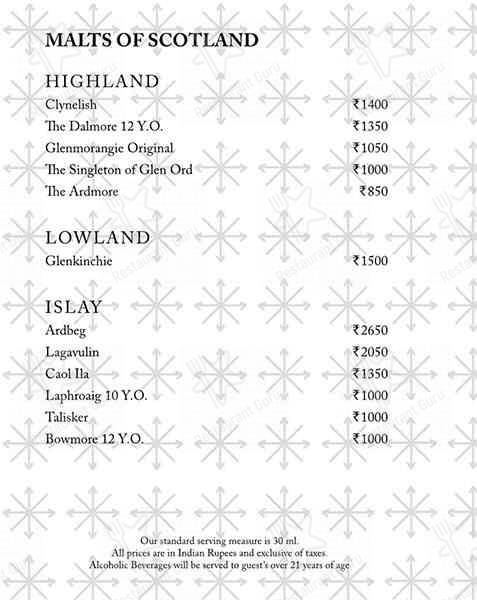 Cafe 77 East menu