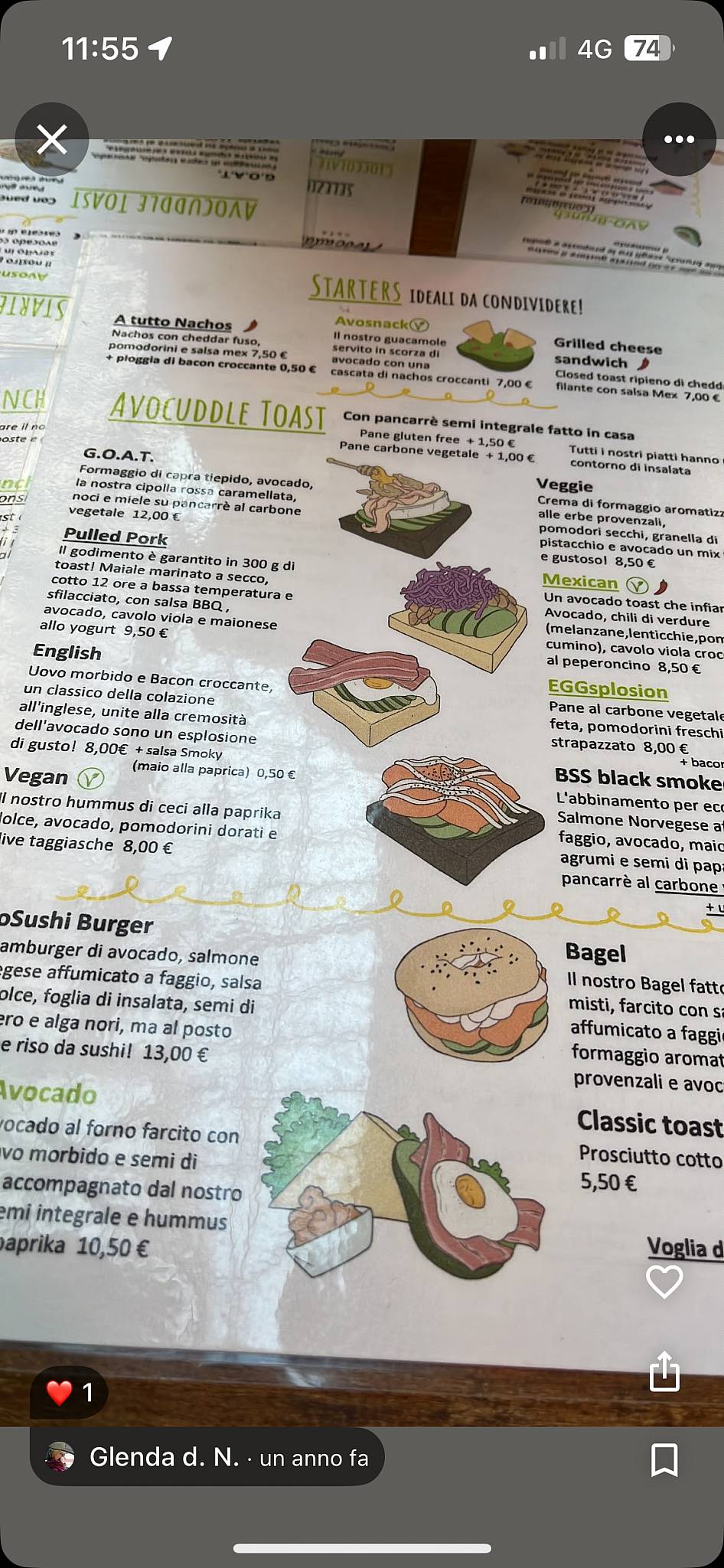 Menu di Avocuddle Café 