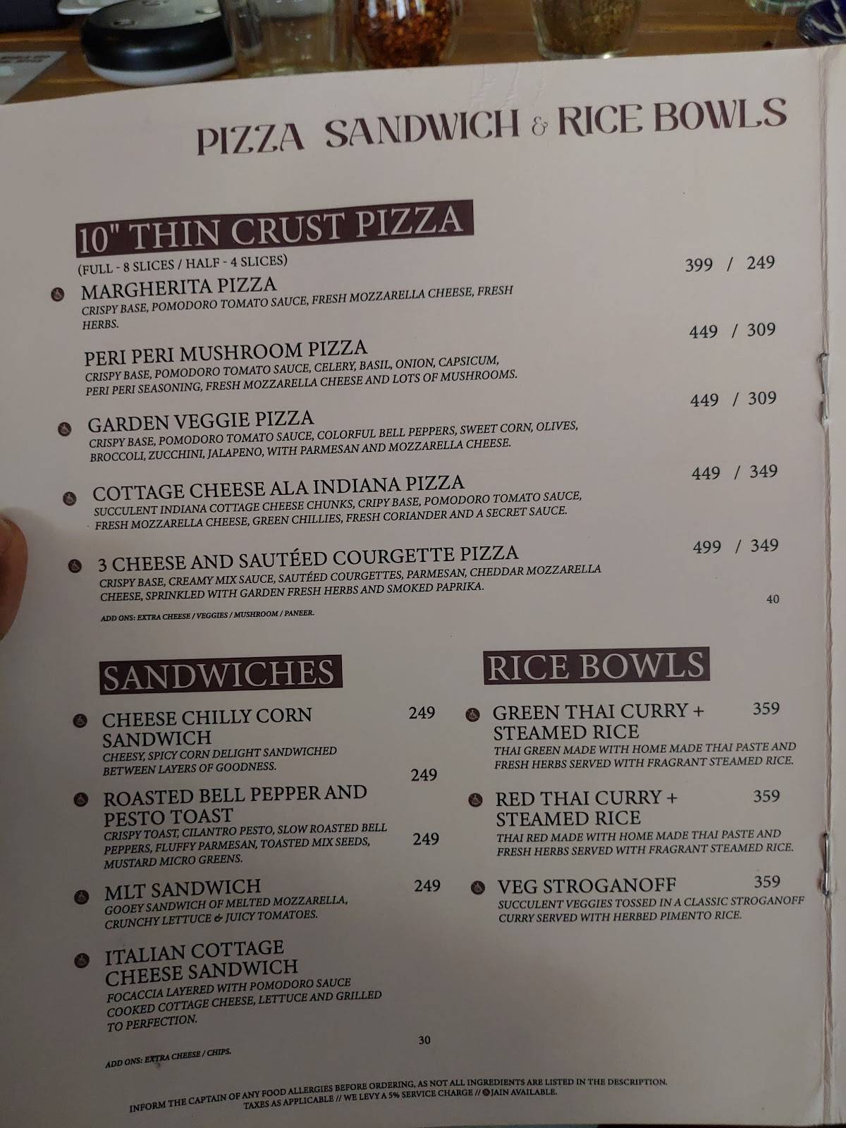 Cafe Brewing Italiana - Veg. Italian Cafe JM Road - Pune All Day Cafe Private Party Space menu