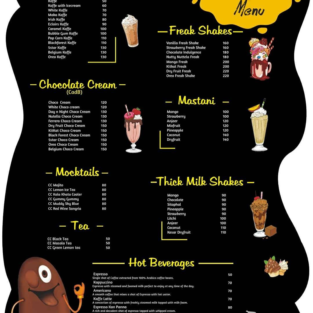 Cafe Chocolicious Chhatarpur menu