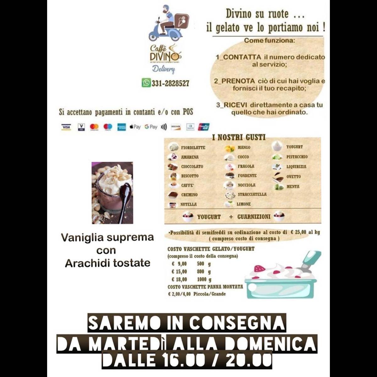 Menu di Caffè Divino 