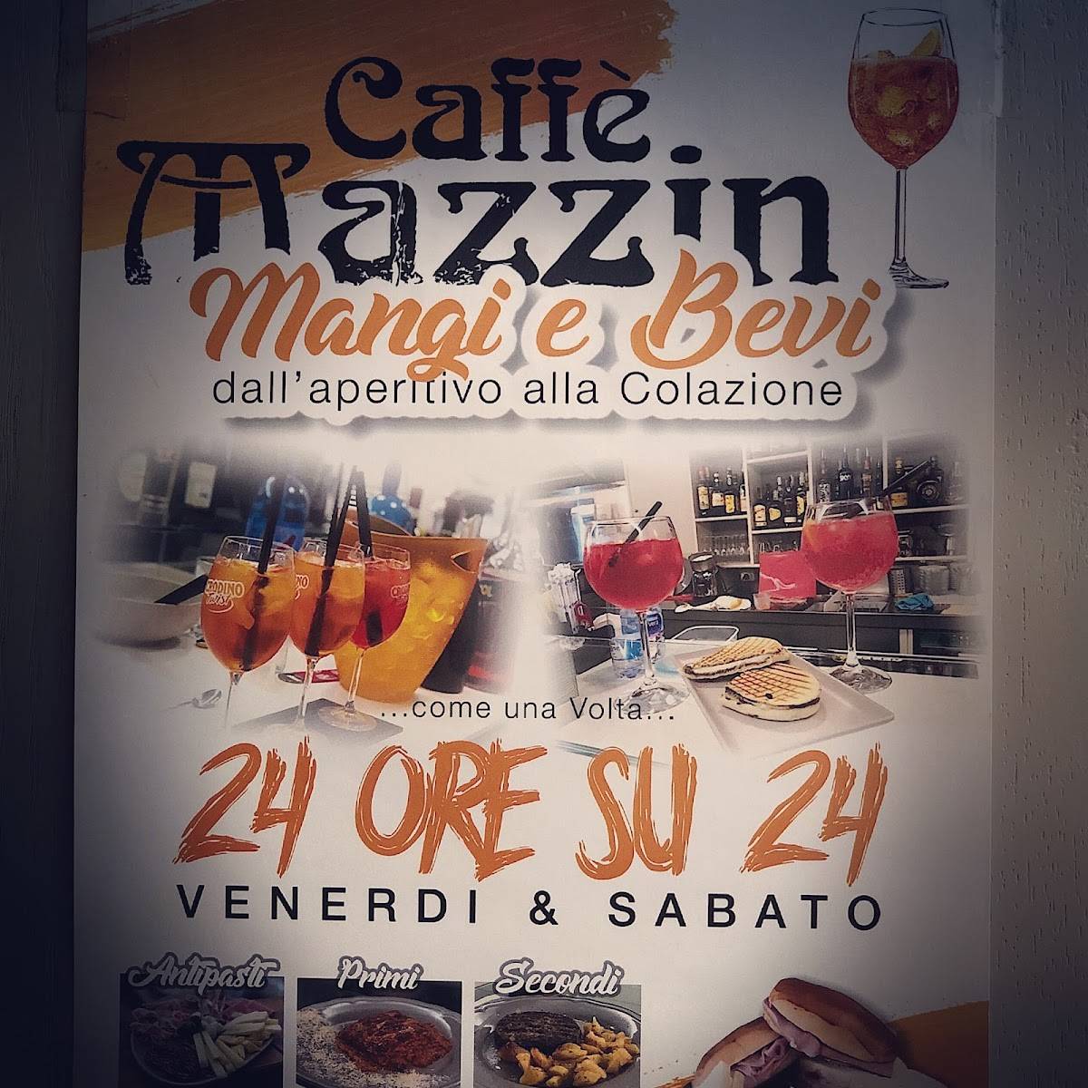 Menu di Caffè Mazzini 