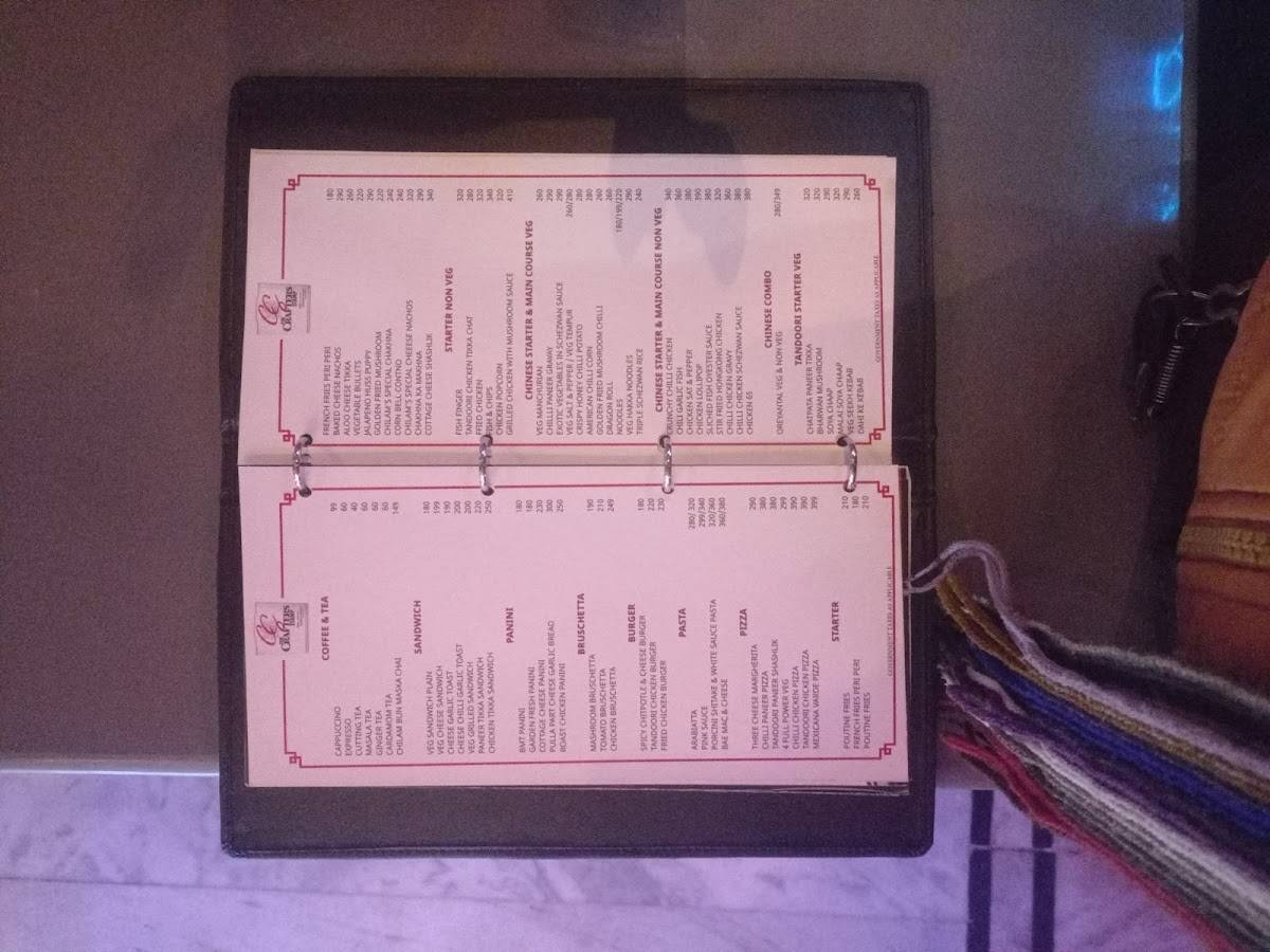 Cafe Chilam Bar & Bistro menu