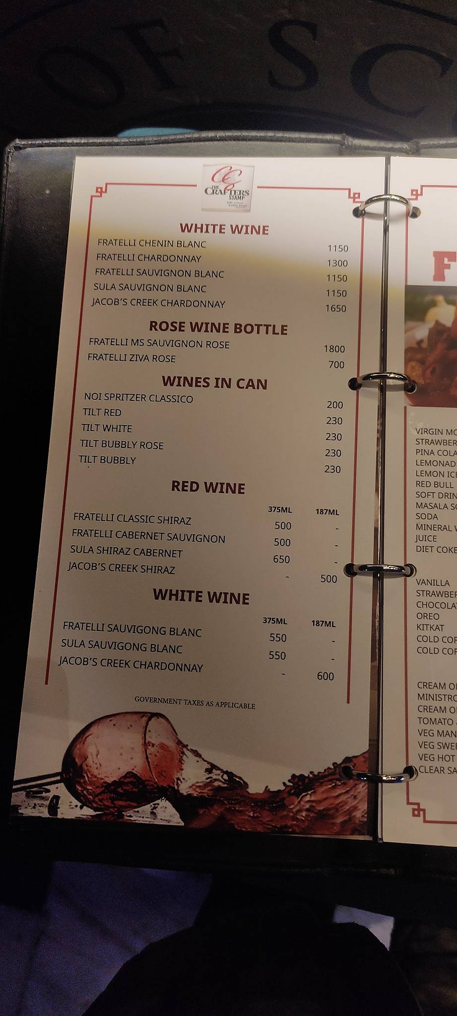 Cafe Chilam Bar & Bistro menu