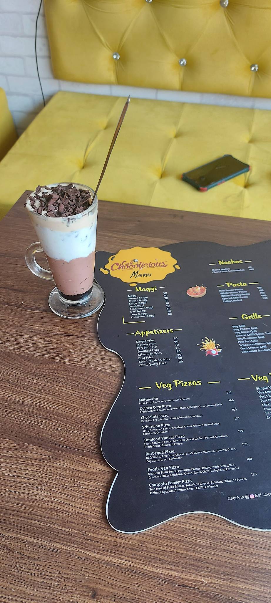Cafe Chocolicious Chhatarpur menu