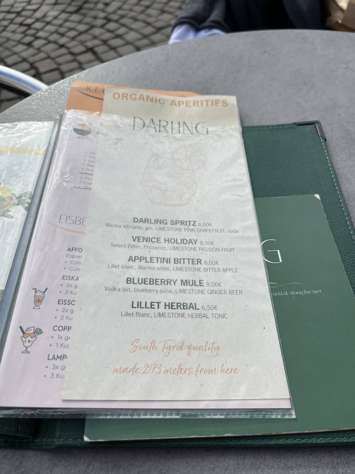 Menu di Café Darling 