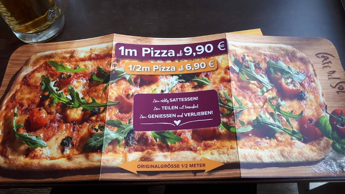 Speisekarte von Cafe Del Sol, Göttingen, OttoBrennerStrasse 2