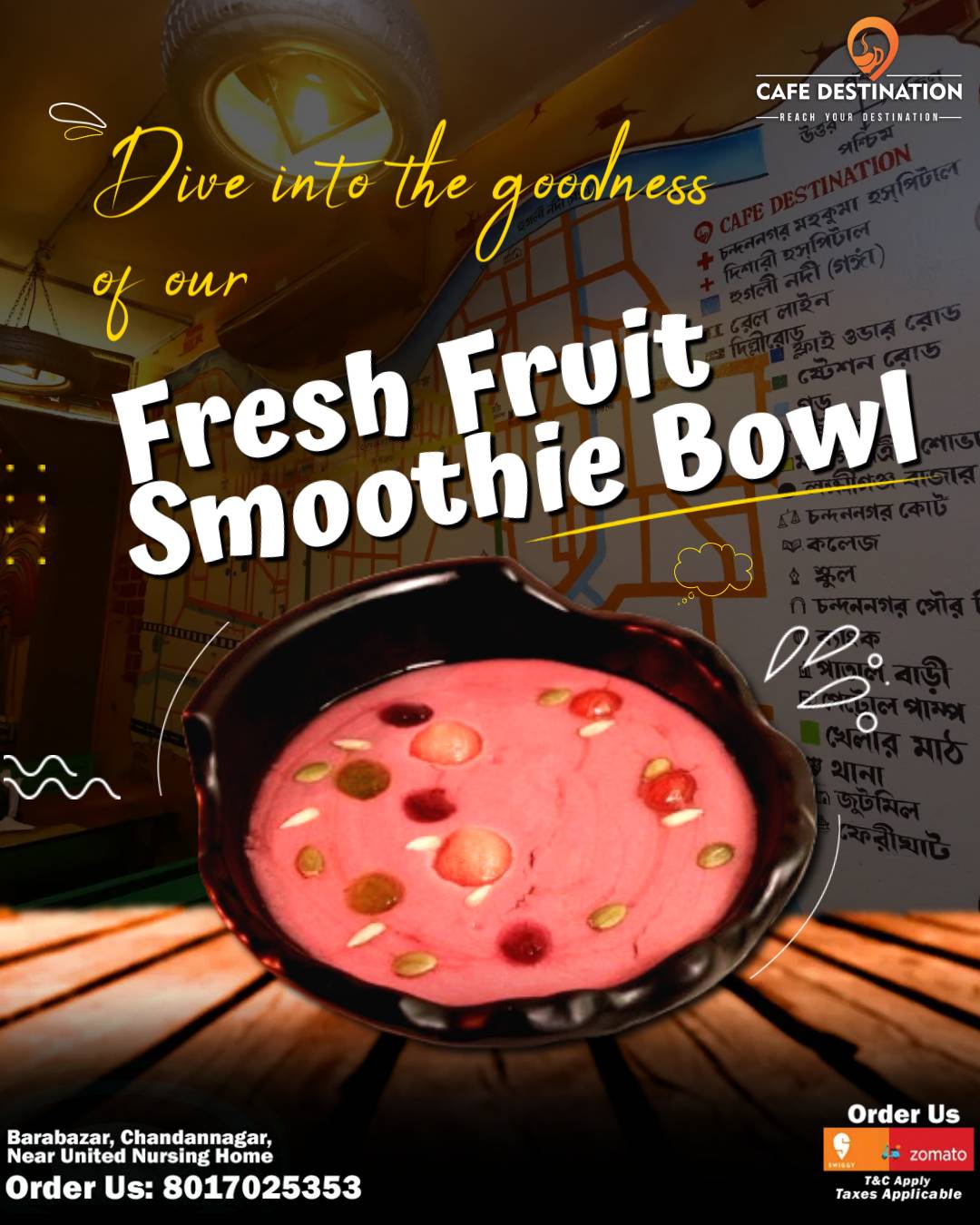 Cafe Destination menu