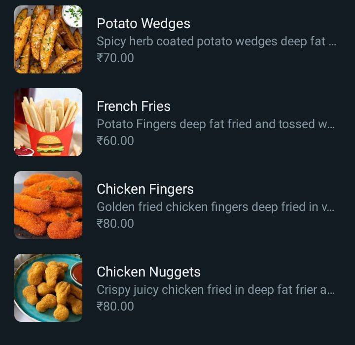 Drooling Jacks menu