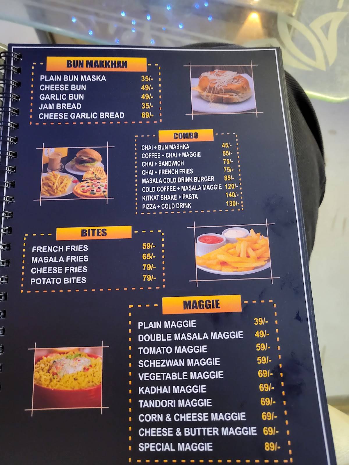 Menu at Green bean cafe, Phaphamau