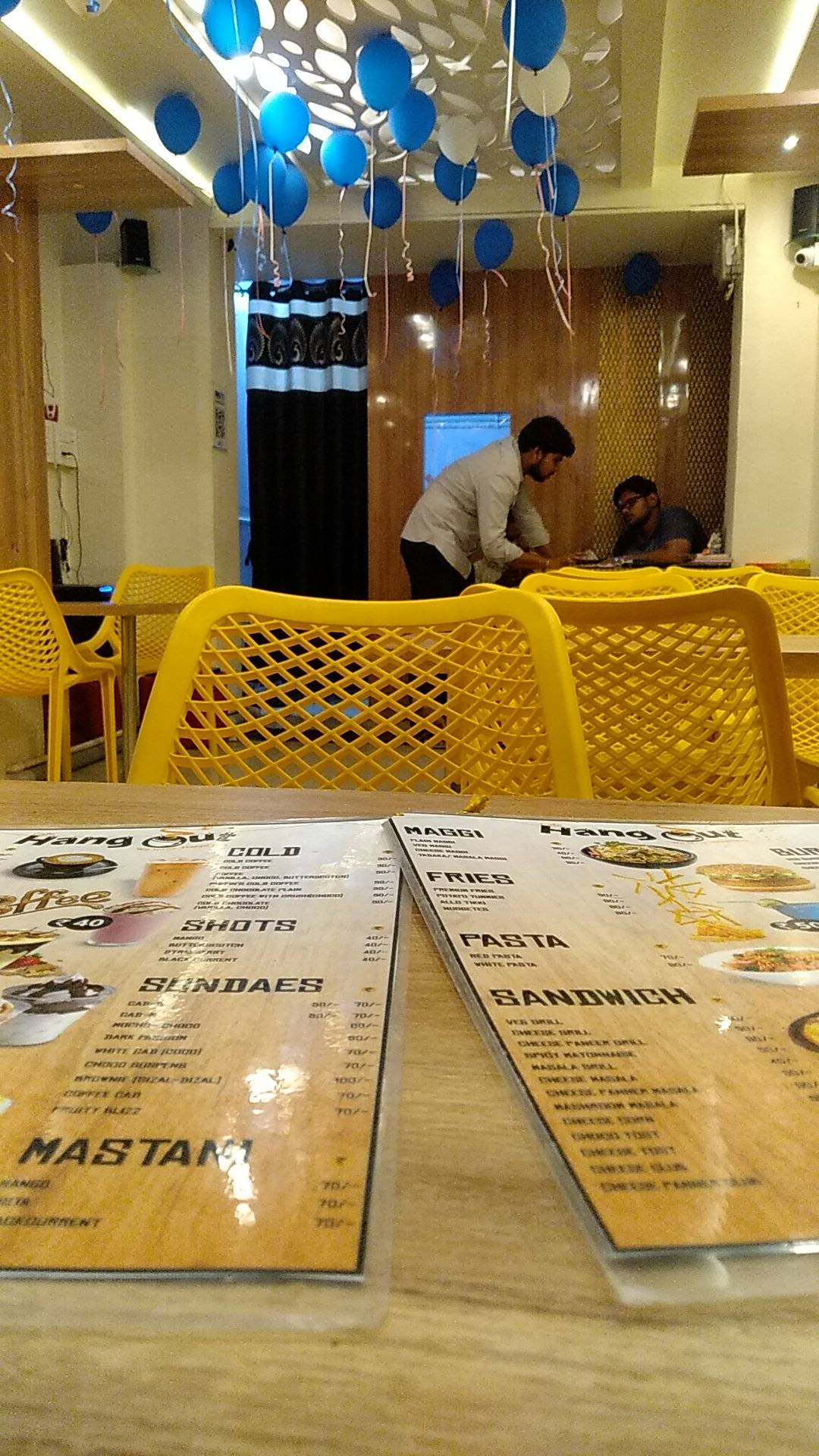Cafe Hangout menu