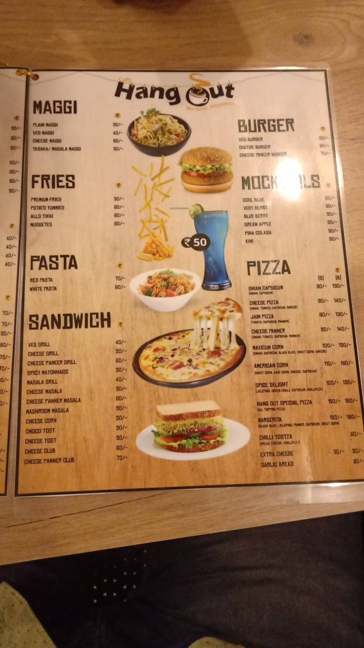 Cafe Hangout menu